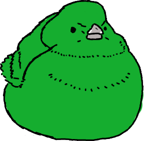 Green Chonky Bird